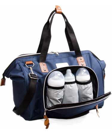 Fume London Baby Bag | Stylish & Multifunctional Diaper Bag - Navy Blue for Modern Moms & Dads | Perfect Travel & Clinic Bag - Buy Online on GoSupps.com