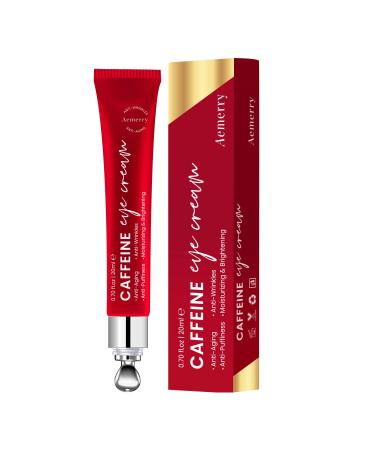 Caffeine Eye Cream  Retinol Eye Cream  Under Eye Cream for Dark Circles and Puffiness  Anti Aging Eye Cream for Wrinkles  Eye Bags Treatment for Women with Caffeine and Retinol  Eye Depuffer  20g