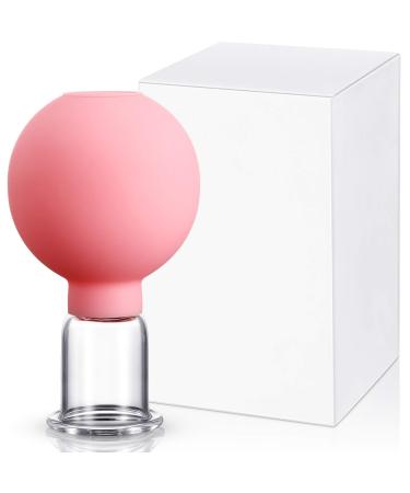 Cupping Cup Set, Glass Face Cupping Cup Silicone Cupping Cups Massage Vacuum Suction Cupping Cups for Body Face Leg Arm Shoulder Muscle (0.80 Inch Inner Diameter h Inner Diameter)