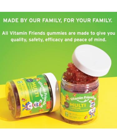 Vitamin Friends Vegetarian Kids Multivitamin Gummies with Choline - 30 Day Supply - Buy Online on GoSupps.com