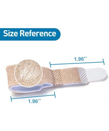 Sumiwish 12 Pack Toe Wraps | Toe Smooth Bandages & Rails for Overlapping Toes | Orthosis for Men & Women | Flesh Color - Buy Online on GoSupps.com