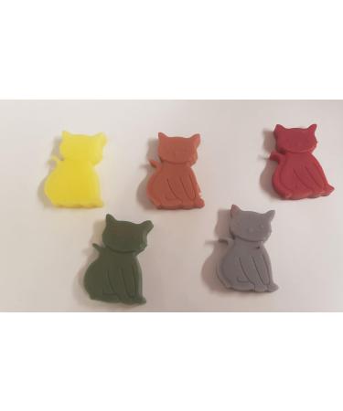 MINI 6x cats 2-3cm soaps fragrance free suitable for sensitive skin colours will vary