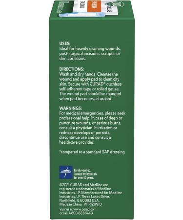 Cuard Super Absorbent Wound Pad Medium 4x4 - 10 Count - Buy Online on GoSupps.com