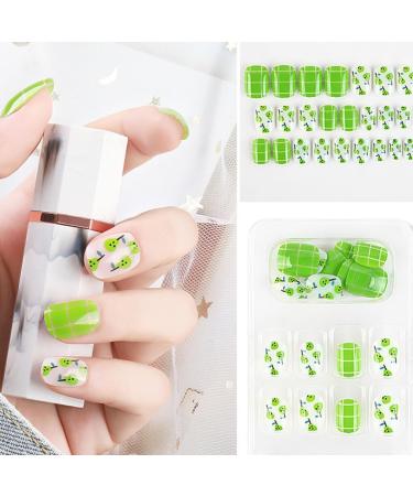 dijiusidy False Nail Fashionable Various Shapes Fingernail Full Coverage Strong Viscosity Adjustable Paster for Manicure Art 14 F741 14 1 count (Pack of 1) - Buy Online on GoSupps.com