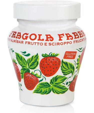 3 x Fabbri Strawberry Opaline 230 g Strawberries in Syrup + Italian Gourmet Polpa