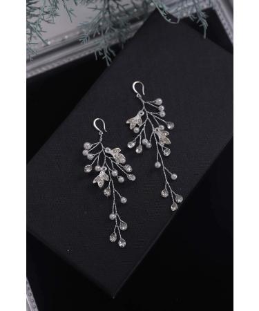 Denifery Handmade Flower Chandelier Earrings | Bridal & Statement Jewelry for Weddings Parties & Daily Wear (Style 5 - Buy Online on GoSupps.com
