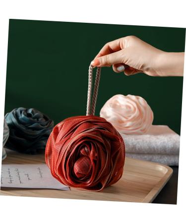 Beavorty Rose Body Scrub Set for Women - 3pcs Flower Bath Scrubs, Loofah Sponge, Exfoliating Balls - Buy Online on GoSupps.com