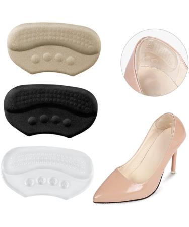 NOLITOY Heel Stickers - 3 Pairs High Heels Grips & Liners | Self-Adhesive Wear-Resistant Gel Pads for Comfort & Breathability - Buy Online on GoSupps.com