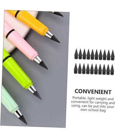 Lurrose Office Supplies 100 Pcs Replacement Pencil Tip Everlasting Pencil School Stationery Accessories No Ink Student Blackx5pcs 1.4X0.4X0.4CMx5pcs - Buy Online on GoSupps.com