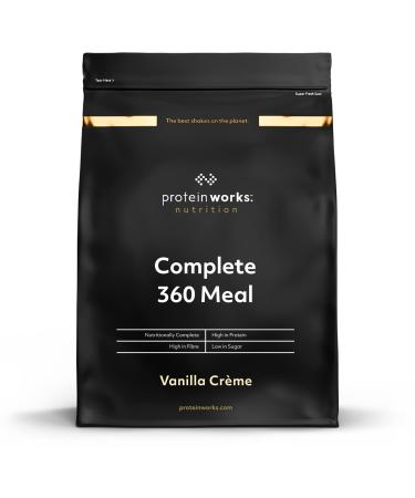 Protein Works - Repas complet 360 degr s substitut de repas 400 calories repas riche en prot ines 8 ingr dients actifs 10 portions cr me la vanille 1 kg vanilla cream 1 kg (Lot de 1)