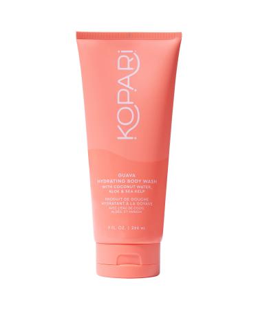 Kopari Guava Hydrating Body Wash | Lathers Foaming Wash Cleanses Without Stripping Moisture or Natural Oils | Coconut Water  Aloe & Sea Kelp | Vegan Sensitive Skin Non Toxic Paraben Free