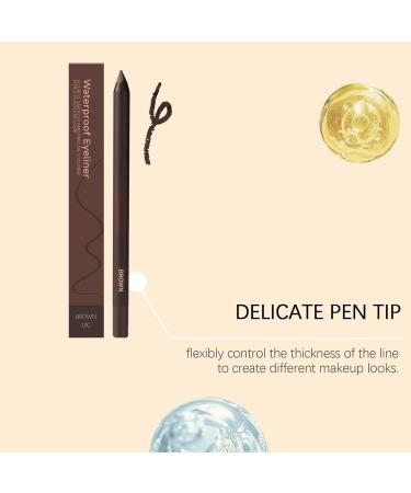 Crayon Eyeliner Anti-D rapage 2 en 1 Tenue Longue Aiguisable Stylo Eye Liner - R sistante pour Sourcils Aiguisable Id al Quotidien et Voyage Brun - Buy Online on GoSupps.com