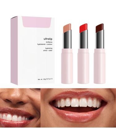 Nourishing Lip Balm | 3 Pack Moisturizing Lip Balm Waterproof for Dry Lips Makeup Supplies for Home Meeting Work Shopping Aokley