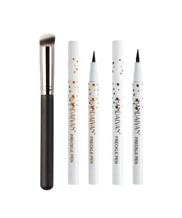 Freckle Pen freckle pen freckle make-up pen natural lifelike fake freckled make-up pen faux freckles makeup pen waterproof freckle pen light brown+dark brown