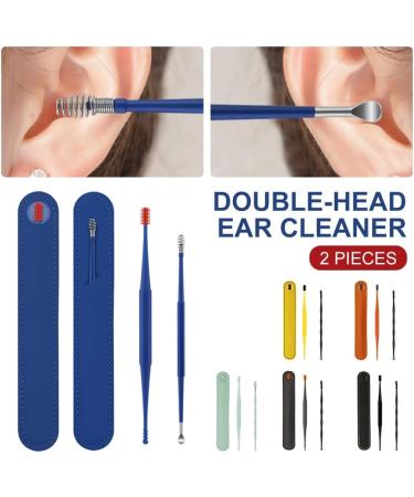 2Pcs Silicone Double-End Earpick Ear Wax Removal Tool Set - Black - Buy Online on GoSupps.com