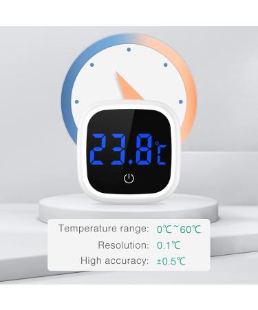 Oria Aquarium Thermometer - 2 Pack Digital Temperature Gauge for Freshwater & Saltwater Aquariums Mini LED Display Precision Measuring for Reptiles - Buy Online on GoSupps.com