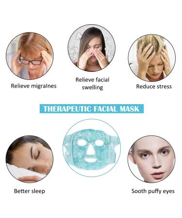 Buy Kuirunx Cooling Gel Facial & Eye Mask - Reusable Hot-Cold Compress for Dark Circles Dry Eyes & Headaches | Fast International Shipping - Buy Online on GoSupps.com