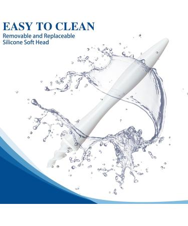 VIAJES Earwax Remover - Soft Silicone Ear Cleaning Tool for Adults & Kids | 6 Replaceable Heads for Safe & Effective Ear Wax Removal - Buy Online on GoSupps.com