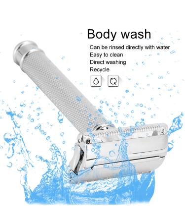 Premium Manual Razor for Men | Double-Sided Beard Cutter & Stainless Steel Hair Removal Tool | Portable Facial Care Essentials - Buy Online on GoSupps.com