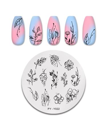 Yzdkj Halloween Nail Stamping Platten Snowflake Festival Pattern Nail Art Image Plates Stainless Steel Nail Art Platte Stencil (Color: 49610)