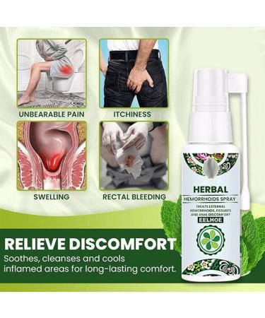 30ml Natural Herbal Hemorrhoids Spray-Hemorrhoids Ointment Treatment Spray for Hemmoroid Anus Prolapse Anal Fissure - Buy Online on GoSupps.com