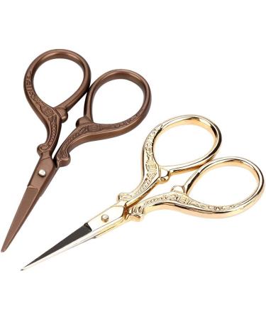 Vintage Crane Scissors Stainless Eyebrow Trim Scissors Beauty Scissors Steel Embroidery Beauty Makeup Scissors for Eyebrows Trim Mustache Beard Trimming Kit Personal Care Removal - Buy Online on GoSupps.com