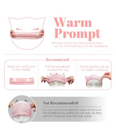 Dreamlover Cat Ears Headband - 6 Pack Makeup Hairband for Women and Girls - Buy Online on GoSupps.com