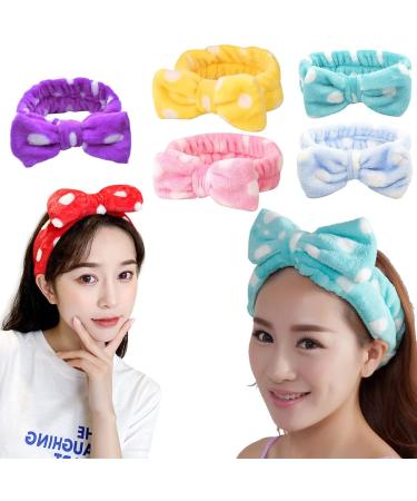scicent Headband for Washing Face Spa Facial Hairband Bowknot Hair Bands Fluffy Head Bands Stretch Towel for Bath Makeup and Sport Hair Accessories for Women 06 2406 - Buy Online on GoSupps.com