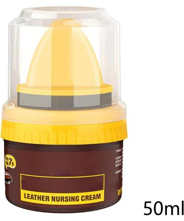 manting Leather Repair Cream Liquid Shoe Polish | Shoe Cream With Sponge Applicator | 50ml Leather Shoe Polish With Sponge Applicator | Shoe Cream Shoe Polish Kit | For Sofas Furniture Car Interiors Brown - Buy Online on GoSupps.com