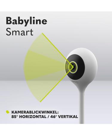 Lionelo BabyLine Smart Electronic Baby Monitor - Wi-Fi Camera with Mobile App Movement & Noise Detection Night Vision Temperature Sensor - International Shipping Available - Buy Online on GoSupps.com