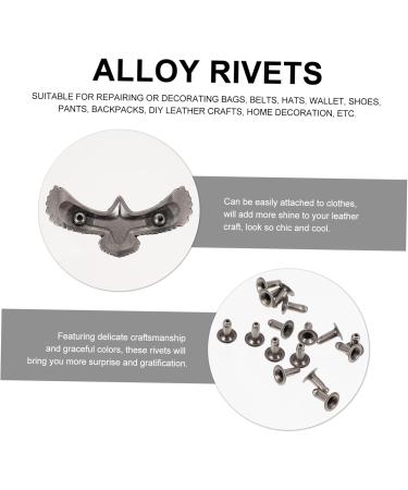 NUOBESTY 5pcs Design Diy Shape Craft Decorative Accessories Alloy Rivets Eagle Bag Rivet Supplies Clothing - Buy Online on GoSupps.com