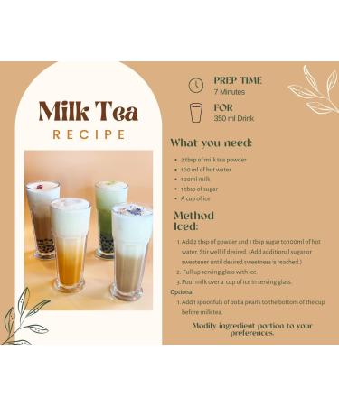 Tealise Instant Bubble Tea Peach Gift Box with Black Tapioca Straw kit Bubble Tea kit 6-servings - Buy Online on GoSupps.com