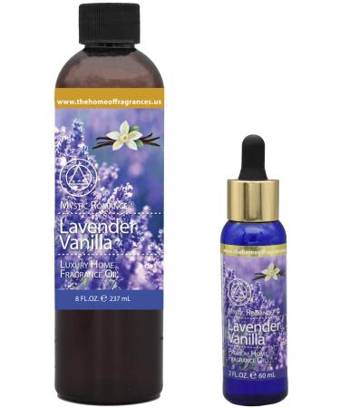 The Home of Fragrances - Set of 2 Bottles of Fragrance Oils - 2oz & 8oz (Lavender Vanilla)