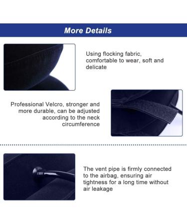 Cervical Neck Traction Device - Neck Support & Pain Relief for Cervical Spine - Adjustable Neck Pull Bandage - Blue - Buy Online on GoSupps.com