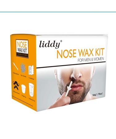 Nose Wax Kit Men Nose Hair Waxing Nose Hair Remover for Nostrils Face Ear 1.76oz for Men Women