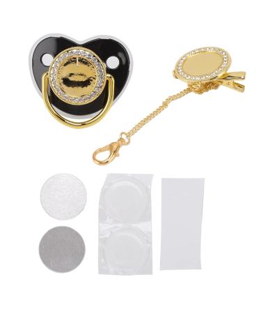 Newborn Pacifier Clip Set - Prevent Loss DIY Photo Decoration for Photography | Black M - Buy Online on GoSupps.com
