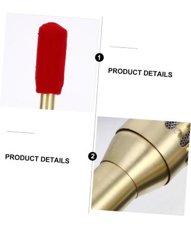 HOMSFOU 2pcs Moxa Stick Tool - Pure Copper Winter Melon Conical (32x4.2cm) - Golden Moxa for Wellness - Buy Online on GoSupps.com