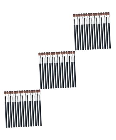Baluue 75 Pcs Eye Shadow Brush Makeup Eyeshadow Salon Eyeliner Brush Brow Brush Eye Brush Artificial Fiber 13.3X0.9CMx3pcs As Shownx3pcs