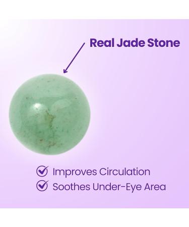 masque BAR Hydrating Under Eye Serum with 360 Jade Roller | Multi-Peptides & Hyaluronic Acid for Puffiness & Dark Circles - Instant Wrinkle Remover - Korean Skincare 20ml - Buy Online on GoSupps.com