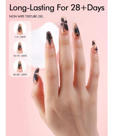  EBANKU EBANKU 3D Textured No Wipe Gel for Nail Art Thick Sculpting Gel with Sand Structure for Embossed Painting and Relief Designs Solid Color for 3D Nail Decoration Black - Buy Online on GoSupps.com