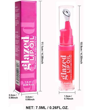  Yhsioaklo Lip Moisturizer Glaze - Nourishing Lipstick - 7.5 ml - Non-sticky oil for soft hydrated lips - Travel business trip home school - Gift for girlfriend - Buy Online on GoSupps.com
