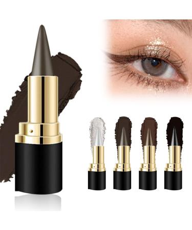 Lipstick eyeliner Long Wear Gel Eyeliner Rationalu Gel Eyeliner Rational Eye Stick Rational Eyeliner Stick Black Eyeliner Cream Waterproof Smudge Proof Liquid Eyeliner Pen Dark Brown