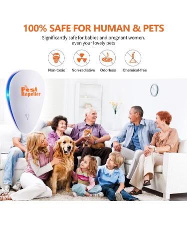 6 Pack Ultrasonic Pest Repeller: Plug-In Repellent for Mice, Mosquito, Insect, Spider, Ant, Cockroach - Indoor Pest Defence - Buy Online on GoSupps.com