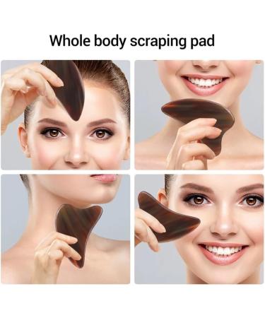 Gua Sha Board & Sandalwood Massage Comb Set | Face Lift Massage Tools for Glowing Skin - Buy Online on GoSupps.com