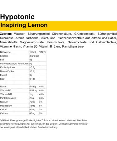 Peeroton Hypotonic Lemon Drink 6x750ml Tray - Hydration & Energy Boost - International Shipping - Buy Online on GoSupps.com