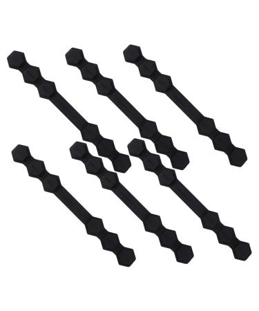 JECOMPRIS adjustable stand 20 STK masking hook mask ear rope buckle buckle for face mouth cover lede lane for mouth protection earremes tab pebble gel ears 14.7x1.9cmx2pcs