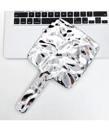 Noilk Vintage Vanity Mirror with Handle - Silver Travel Hand Mirror for Women - Buy Online on GoSupps.com