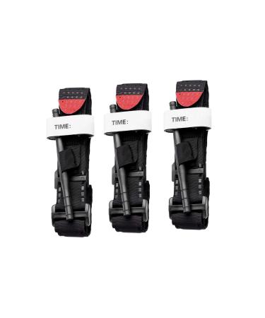 Feloyal Tourniquet tactical accessories and emergency set for hunting and hiking for serious emergencies outdoors and blood loss control when hiking black 3 pieces tourniquet * 3