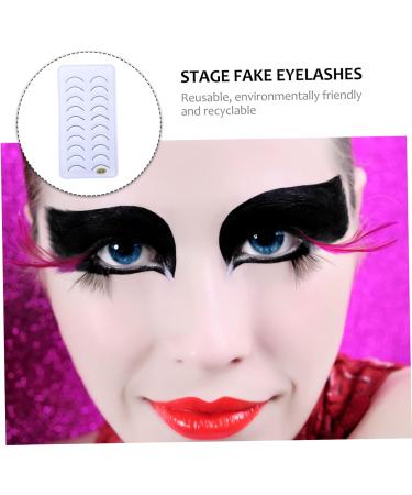 Didiseaon 20 Pairs False Eyelashes Reusable Eyelash Makeup Eyelashes Headband Shiny Eyeliner Carnival Makeup Supplies False Eyelashes Soft Artificial Lengthen Ms White - Buy Online on GoSupps.com