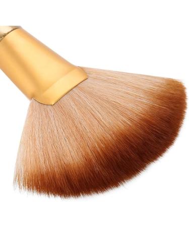 Soft Fan-shaped Brush Barber Hair Cutting Salon Neck Face Duster Brush Stylish Hair Cutting Tools Hairdressing Attachment with Handle Suit for Stylist Barber - Buy Online on GoSupps.com